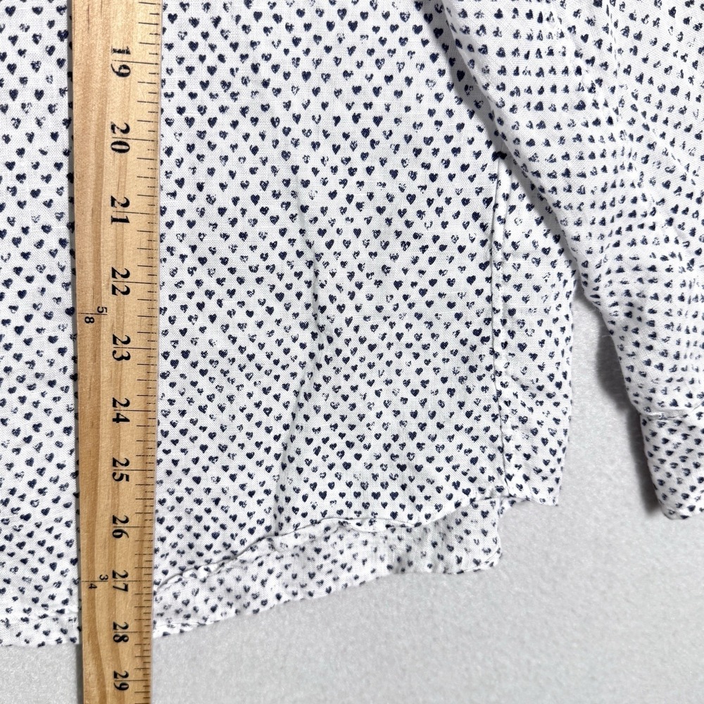 Grayson by Frank and Eileen Top Womens XL The Hero Shirt Linen Heart Print - Picture 13 of 15